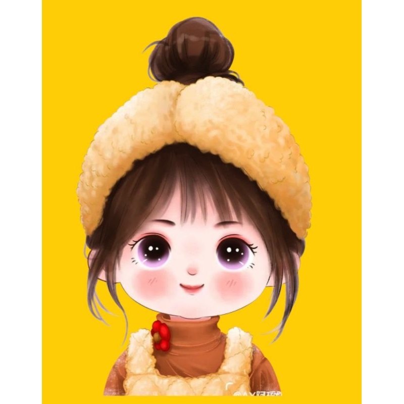 Hình ủi ép nhiệt, in áo. Mẫu Búp bê CHIBI 8 in áo trẻ em