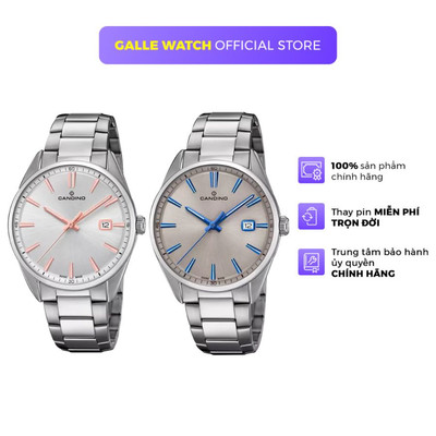 Đồng hồ nam Candino Watch C4621 mặt kính khoáng , chống nước 5 ATM, dây đeo thép chính hãng Thụy Sỹ