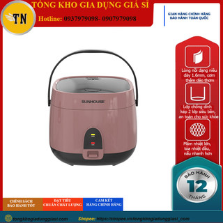 Nồi cơm điện 1.8l sunhouse shd8627, chính hãng, bền đẹp, bảo hành 12 tháng