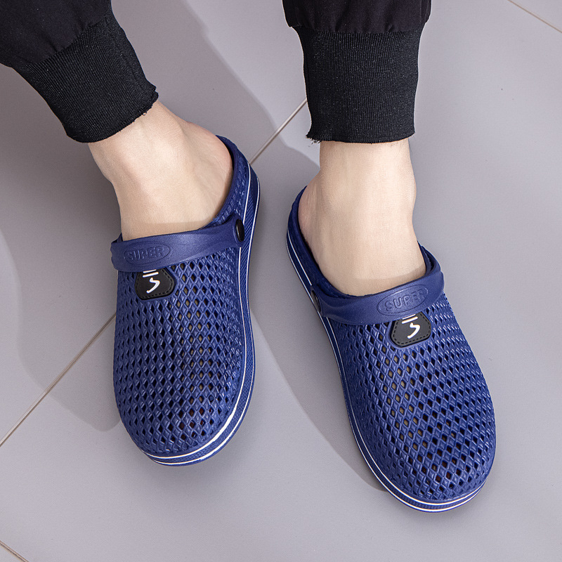 Giày sục nam nhựa quai hậu thể thao siêu nhẹ êm chân lỗ thoáng khí đi biển đi mưa chống nước siêu bền validep03 V349