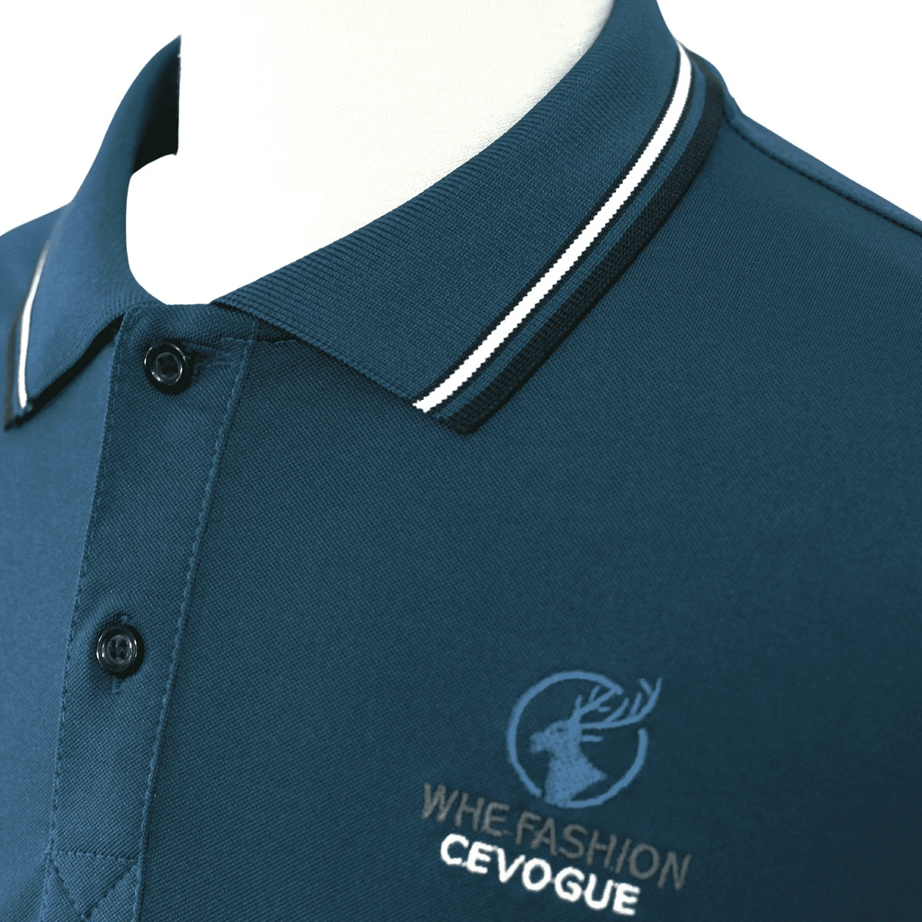 Áo Polo Nam, áo thun nam thêu hươu Novanym, chất cotton cá sấu cổ bẻ lên form chuẩn