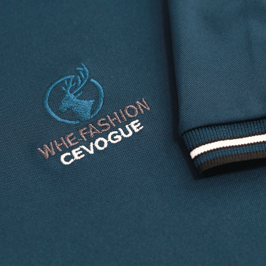 Áo Polo Nam, áo thun nam thêu hươu Novanym, chất cotton cá sấu cổ bẻ lên form chuẩn