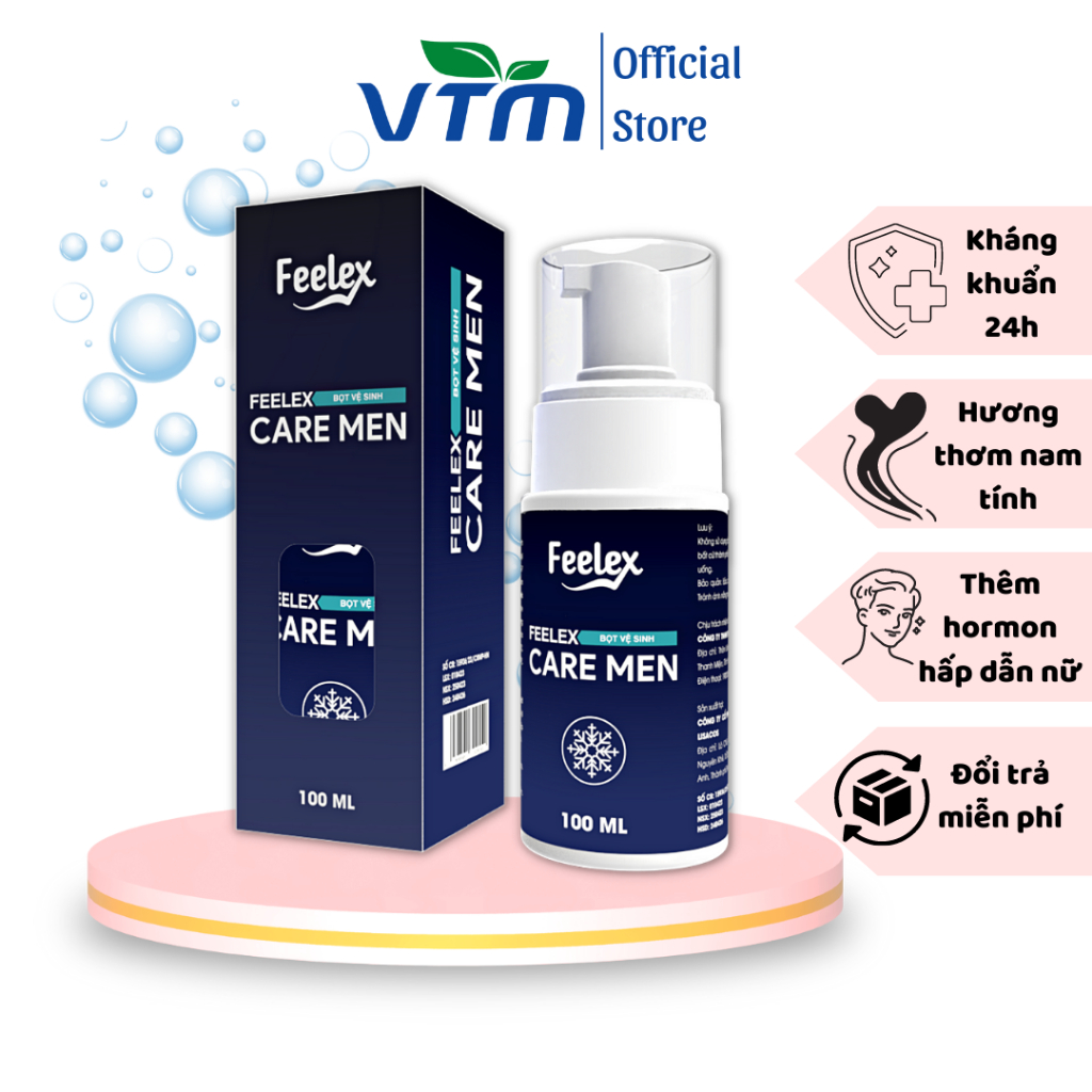 Dung dịch vệ sinh nam Feelex Care Men dạng bọt tuyết