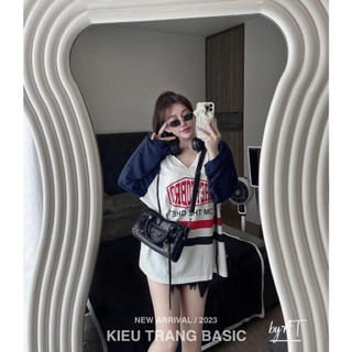Áo hoddie giấy bro phối tay than - b949