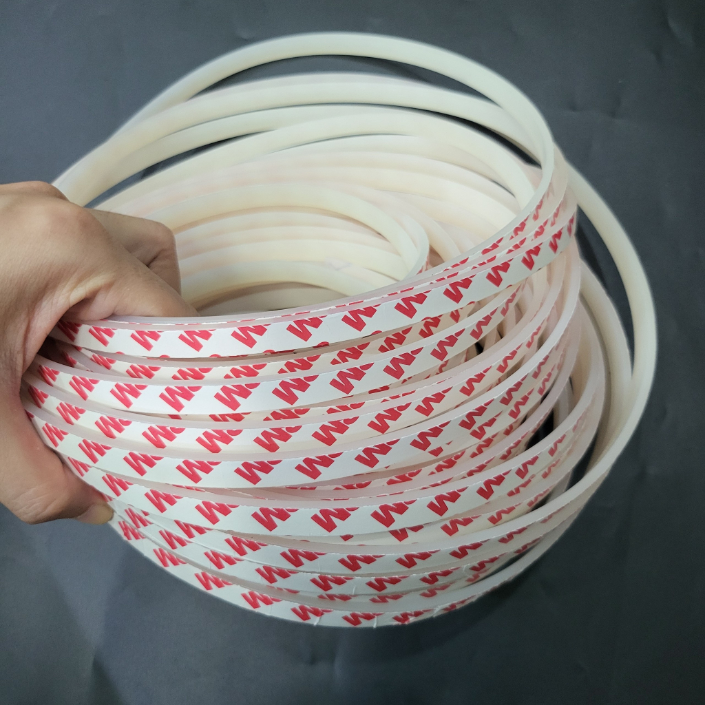 Ron silicon tự dính chịu nhiệt độ cao dày 1mm 2mm 3mm rộng 10mm 15mm 20mm 25mm 30mm 35mm