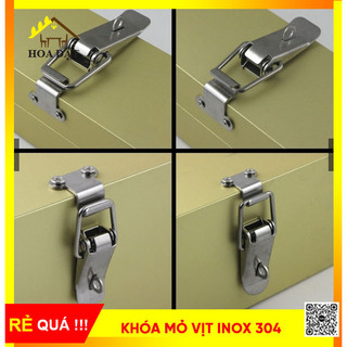 Khóa mỏ vịt inox 304 - 17x45mm - loại nhỏ - chuyên dụng cho hộp hành lý
