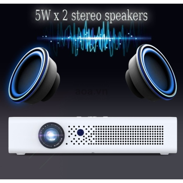 Máy Chiếu Mini Byintek R19 3D Full HD 1080P 4K khả năng trình chiếu lên đến 300 inch bảo hành chính hãng 12 tháng