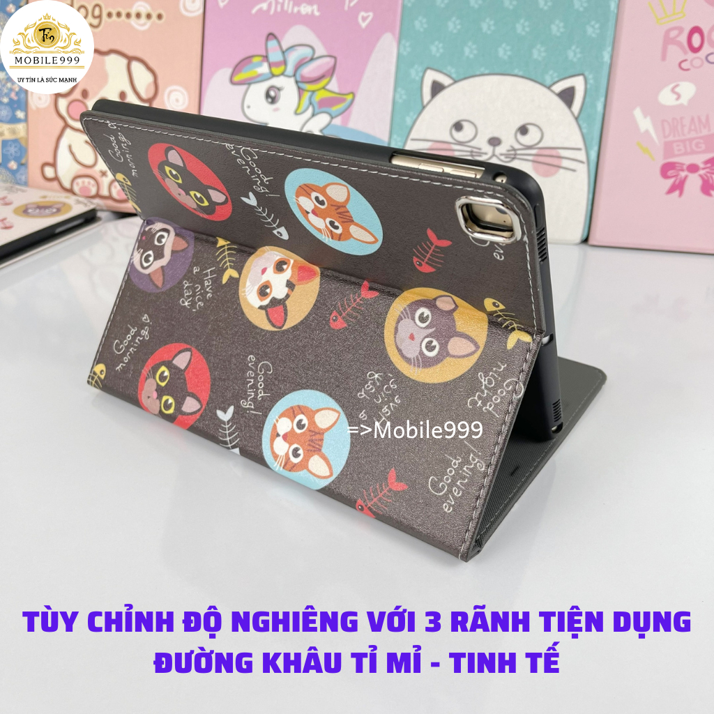 Bao da ipad Silicon Mèo Cute ốp ipad Gen 5/6/7/8/9/Pro 11/9.7/10.5/Air 1/2/3/4/5...MOBILE999