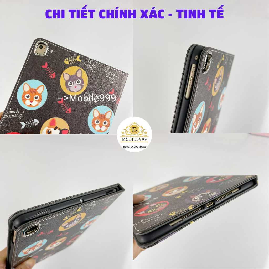 Bao da ipad Silicon Mèo Cute ốp ipad Gen 5/6/7/8/9/Pro 11/9.7/10.5/Air 1/2/3/4/5...MOBILE999