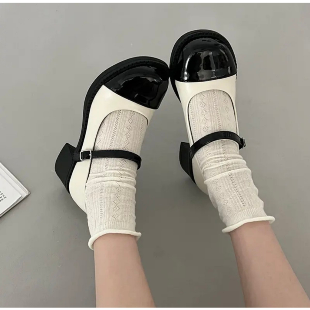 Giày da Mary Jane nữ mùa thu FAROSA - K88 Giày oxford nữ mũi tròn 2023 mới da mềm khóa cài cực hót trend