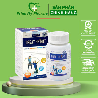 Great height great height giúp tăng chiều cao - mẫu mới 3 tem alika