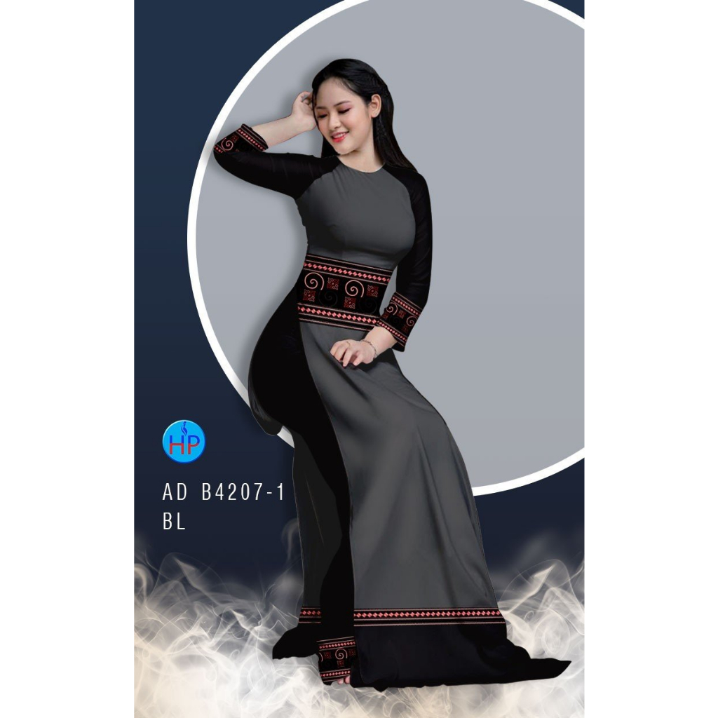 Vải áo dài họa tiết thổ cẩm (AD B4207), chất lụa ban mai co giãn nhẹ 4 chiều, mềm, mịn, mát, rũ tà, dày dặn.