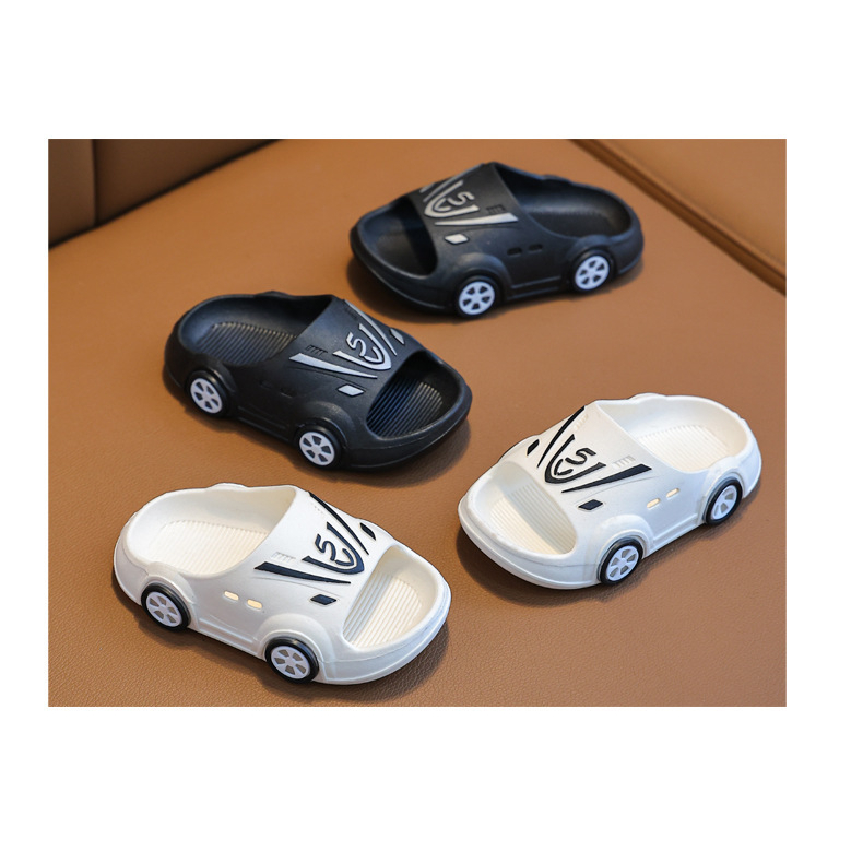 Dép bé gái , dép bé trai , hình dáng ô tô đáng yêu ngộ nghĩnh, bằng nhựa dẻo mềm êm chân chống trơn trượt, nhiều màu