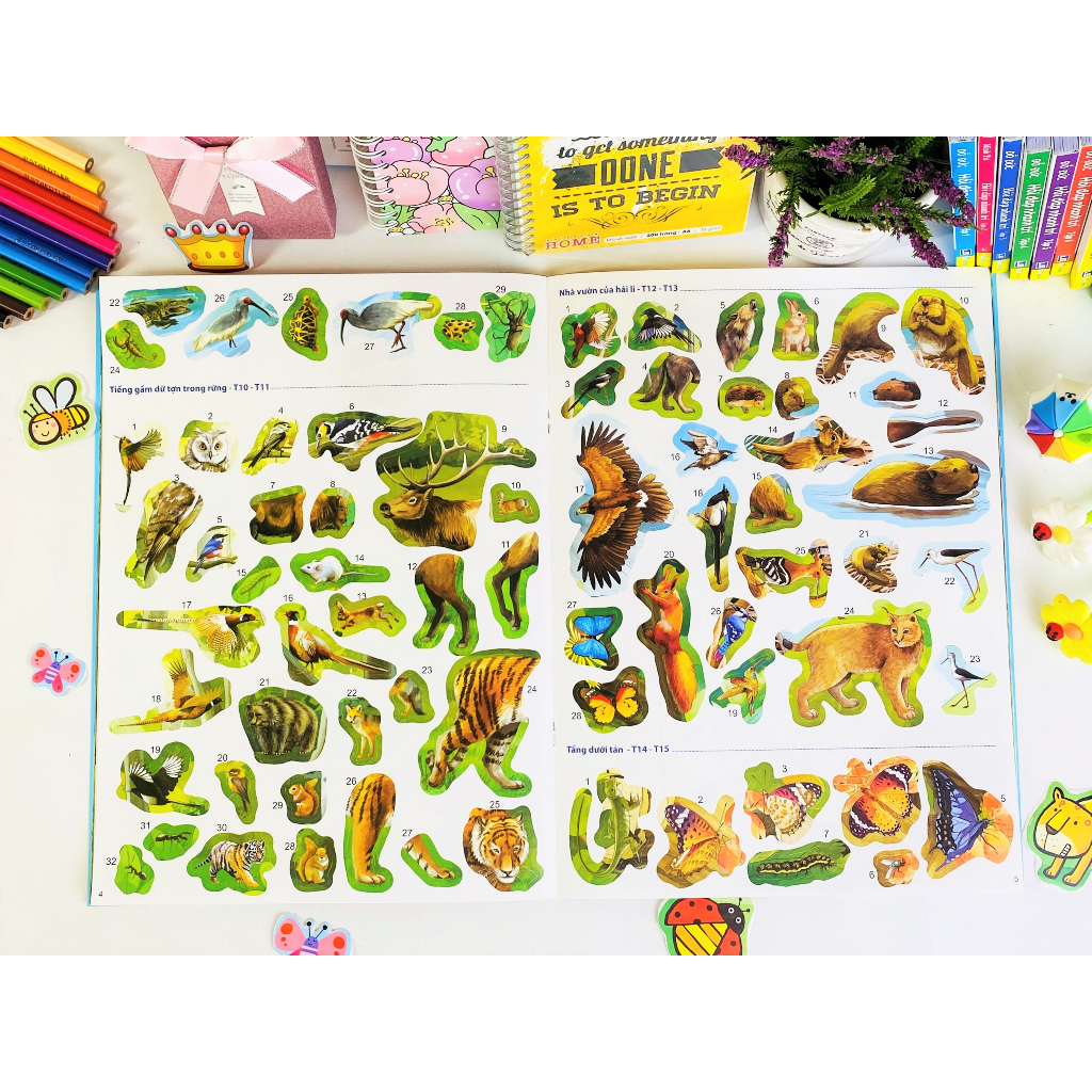 Sách - Combo 5 cuốn 281,284,279,291  Sticker phát triển chỉ số IQ-EQ-CQ  tuổi - ndbooks