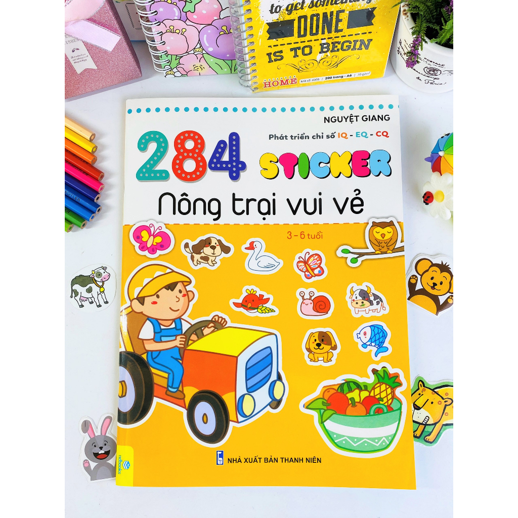 Sách - Combo 5 cuốn 281,284,279,291  Sticker phát triển chỉ số IQ-EQ-CQ  tuổi - ndbooks