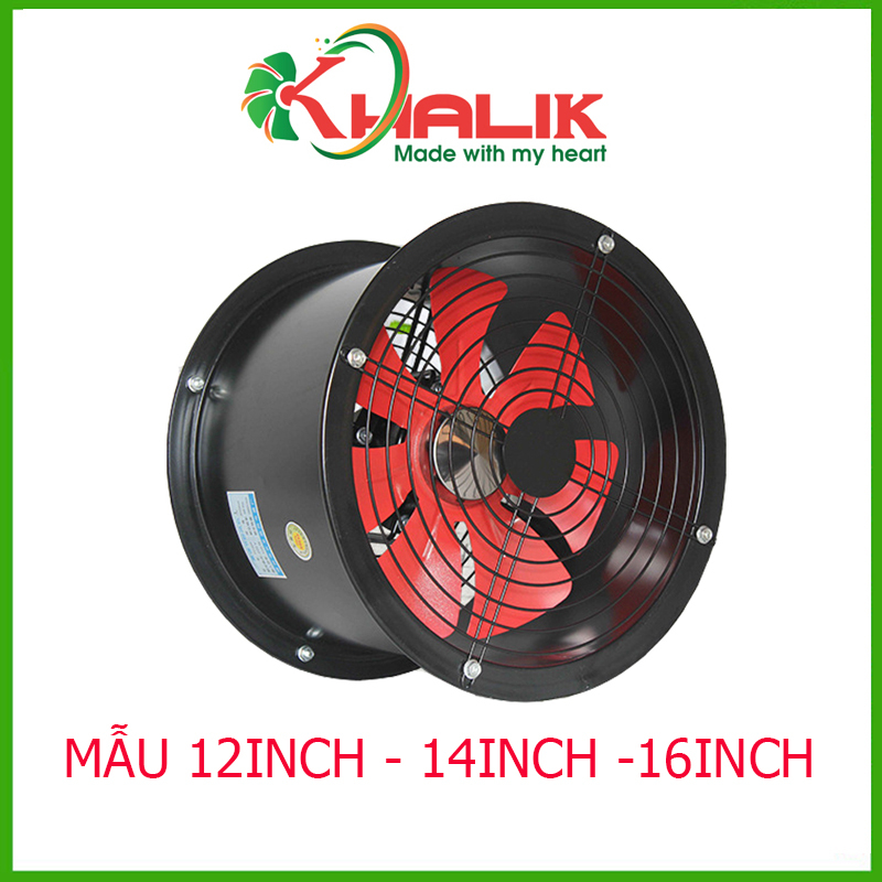 Quạt hút công nghiệp, quạt thông gió công suất lớn đường kính 300/350/400mm (12inch, 14inch, 16inch)