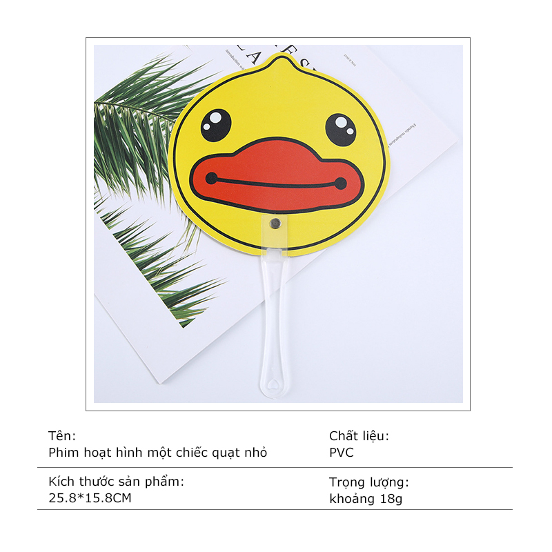 Quạt Nhựa Cầm Tay Cute Nhiều Hình, Quạt cầm tay SUNNY DAY