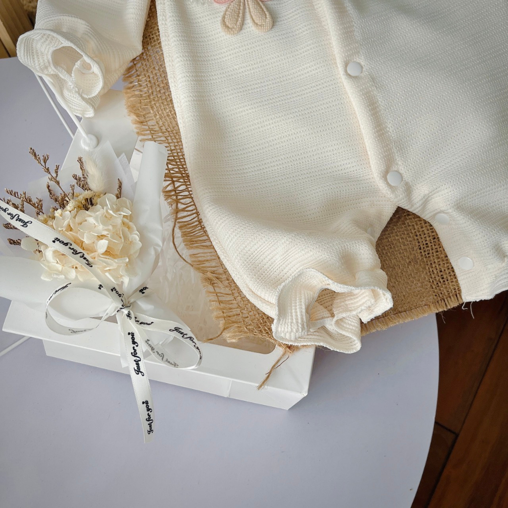 Body thu đông dài thân cho bé 🍓[𝐓𝐀̣̆𝐍𝐆 𝐊𝐄̀𝐌 Mũ 🍓 Su Shop- body thiết kế đầy tháng,sinh nhật, thôi nôi cho bé