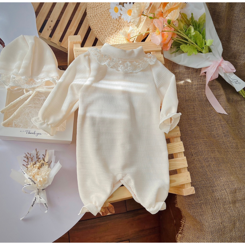 Body thu đông dài thân cho bé 🍓[𝐓𝐀̣̆𝐍𝐆 𝐊𝐄̀𝐌 Mũ 🍓 Su Shop- body thiết kế đầy tháng,sinh nhật, thôi nôi cho bé