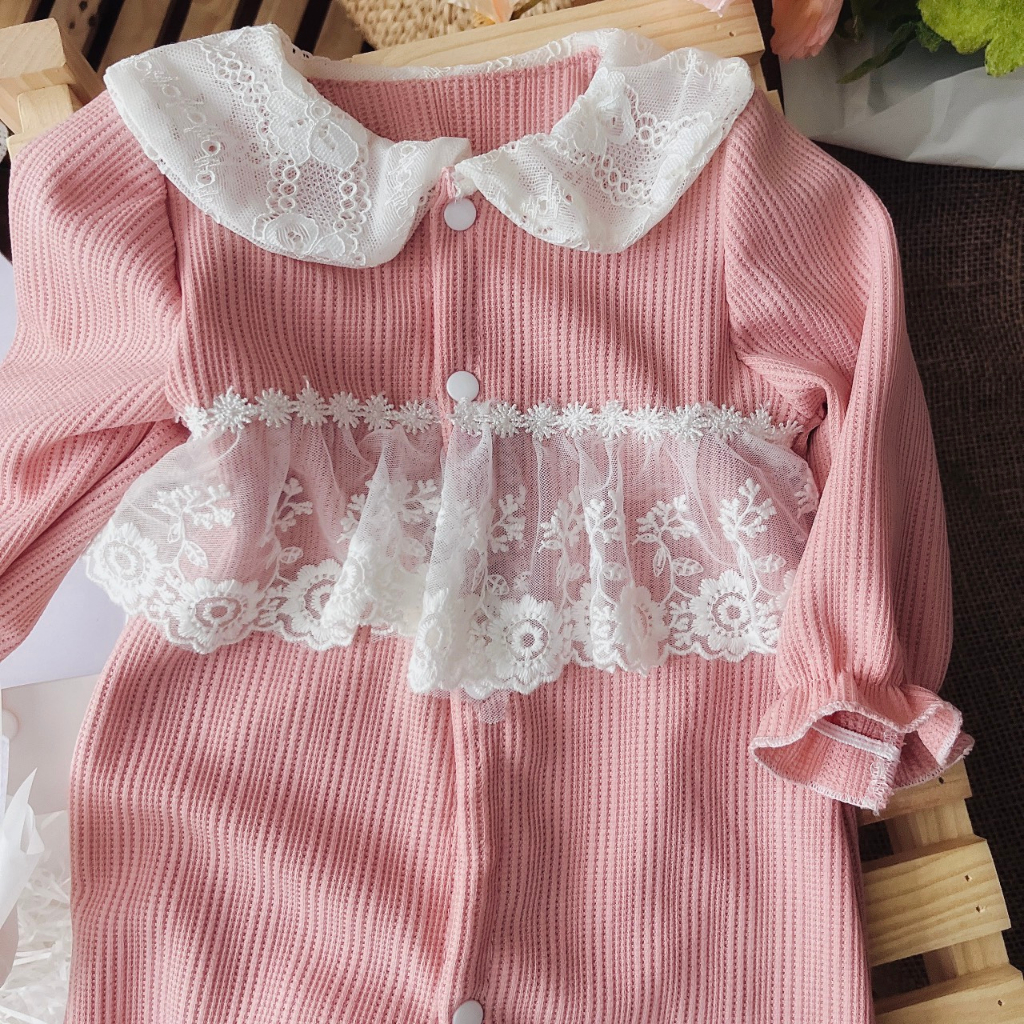 Body dài thu đông bé gái dễ thương 🍓[𝐓𝐀̣̆𝐍𝐆 𝐊𝐄̀𝐌 Mũ 🍓 Su Shop- body thiết kế đầy tháng, sinh nhật thôi nôi cho bé