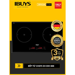 Bếp từ đôi chefs eh-dih888- nhập khẩu đức - bh chính hãng 3 năm tại nhà