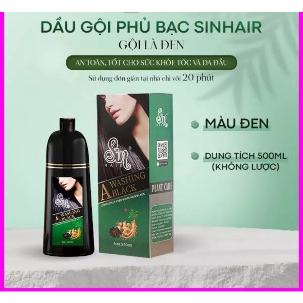 DẦU GỘI PHỦ BẠC SIN HAIR NHẬT BẢN 500ML