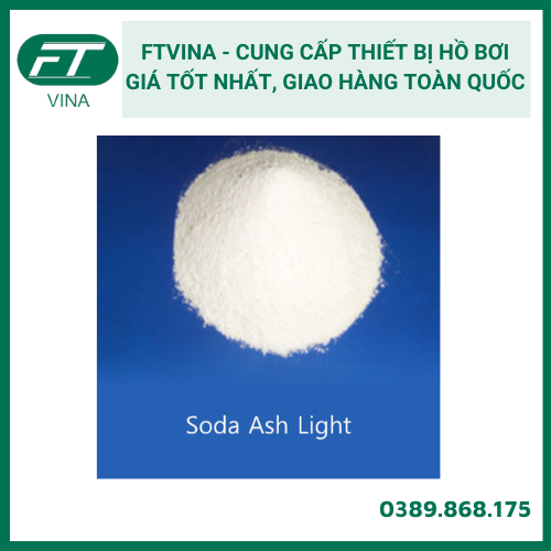 Chất tăng PH cho nước. Soda ash light - Na2CO3. 1kg - Bột soda Na2CO3 1kg - Waxing soda.