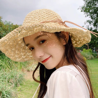 Mũ cói móc tay handmade (mũ cói mềm)