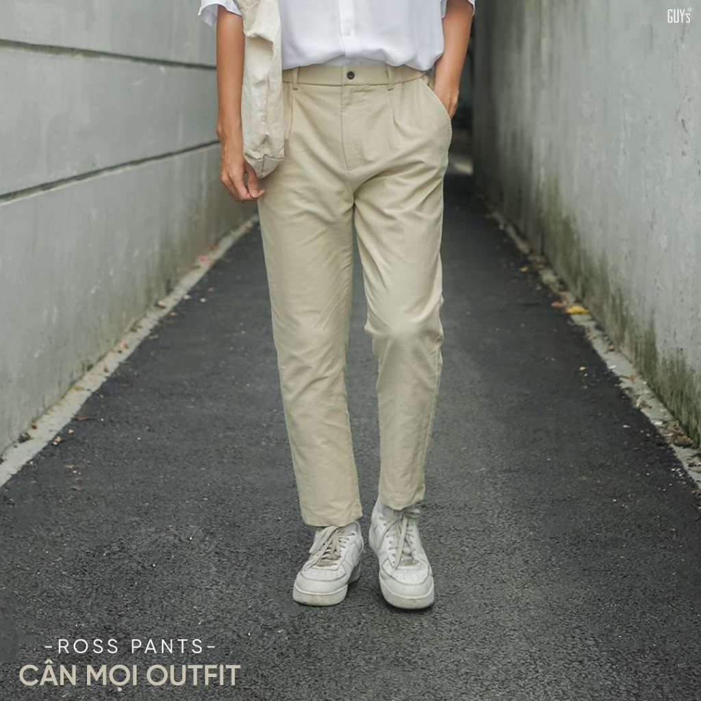 Quần kaki Ross Pants, Chất liệu kaki, Dáng slim fit tôn dáng, Co giãn tốt