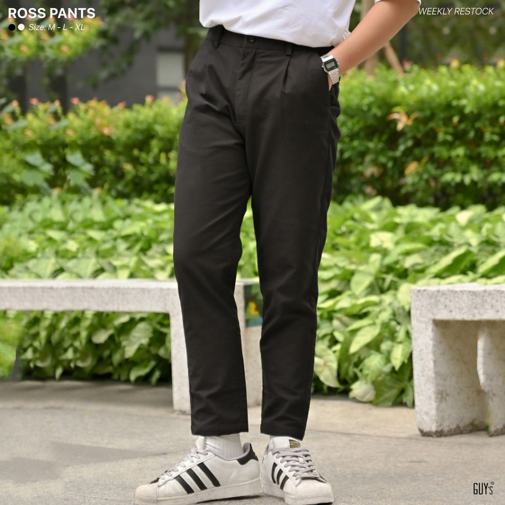Quần kaki Ross Pants, Chất liệu kaki, Dáng slim fit tôn dáng, Co giãn tốt