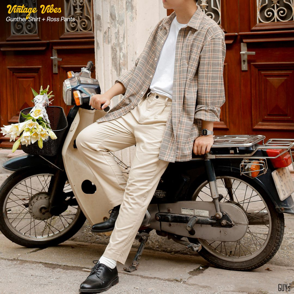 Quần kaki Ross Pants, Chất liệu kaki, Dáng slim fit tôn dáng, Co giãn tốt