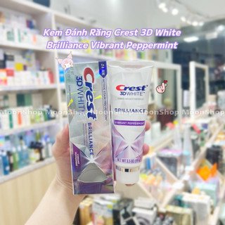 Kem đánh răng crest 3d white brilliance vibrant peppermint