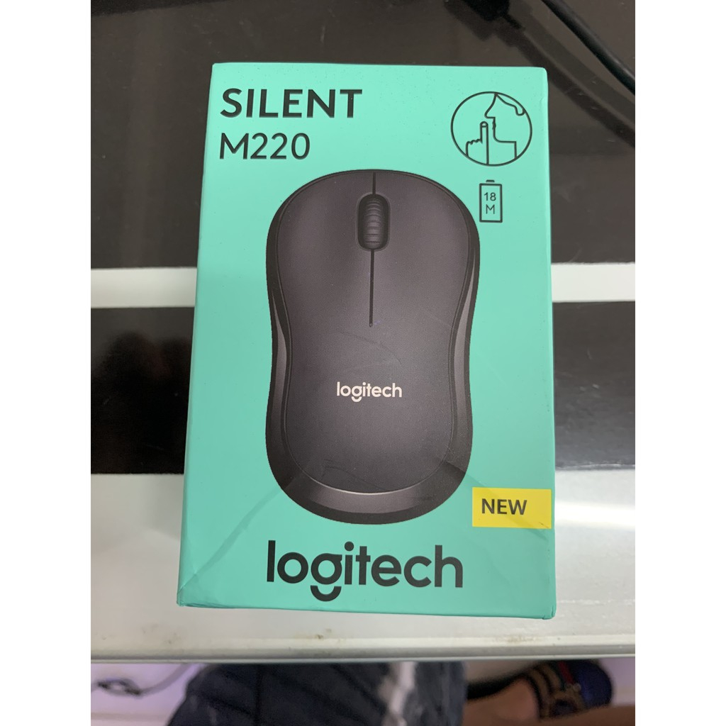 Chuột không dây LOGITECH M220 Black Silent