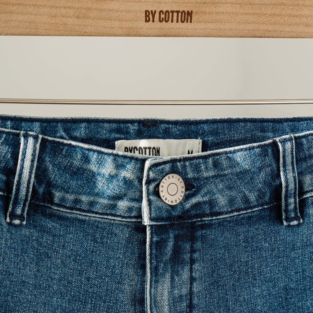 Quần Jeans Dài Nam Cao Cấp Dark Blue Trousers 01 BY COTTON