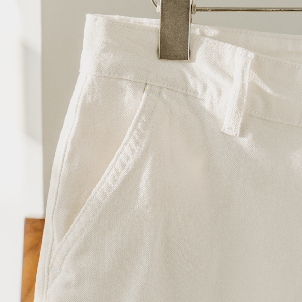 Quần Jeans Dài Nam Cao Cấp Jeans White Trouser 01 BY COTTON