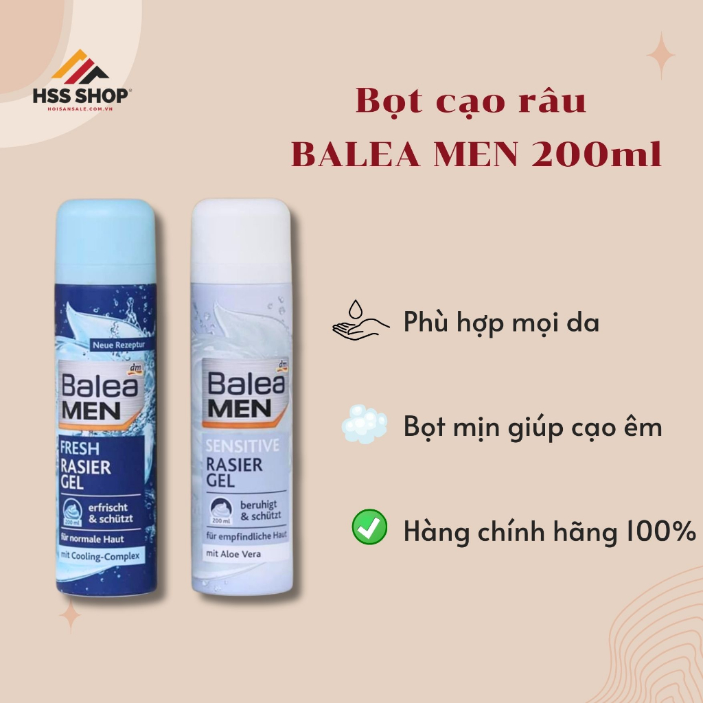 Bọt cạo râu Balea Men 300ml
