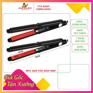 Kẹp duỗi tóc bản nhỏ duỗi thẳng,cúp phồng tóc bản đỏ, dập xù
