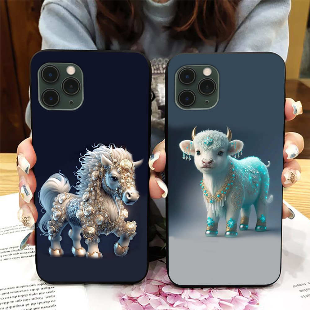 Ốp lưng Iphone 11 Pro/ ip 11 Pro max in hình 12 con giáp siêu cute