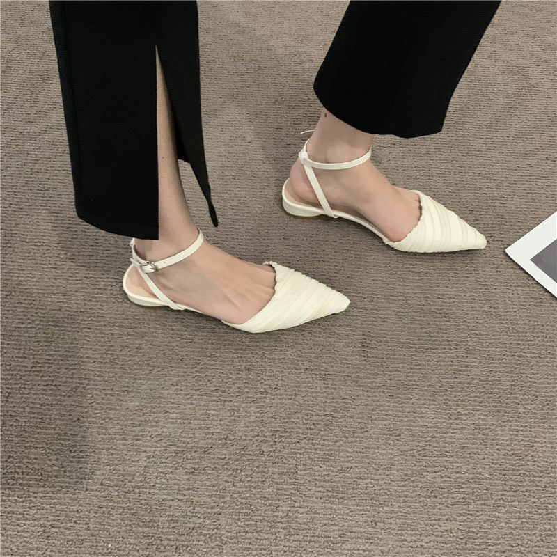 Giày cao gót đế vuông 2 phân mũi nhọn hàng cao cấp