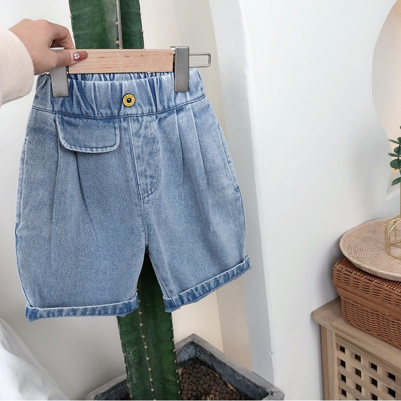 Quần jean đùi mềm cho bé trai bé gái