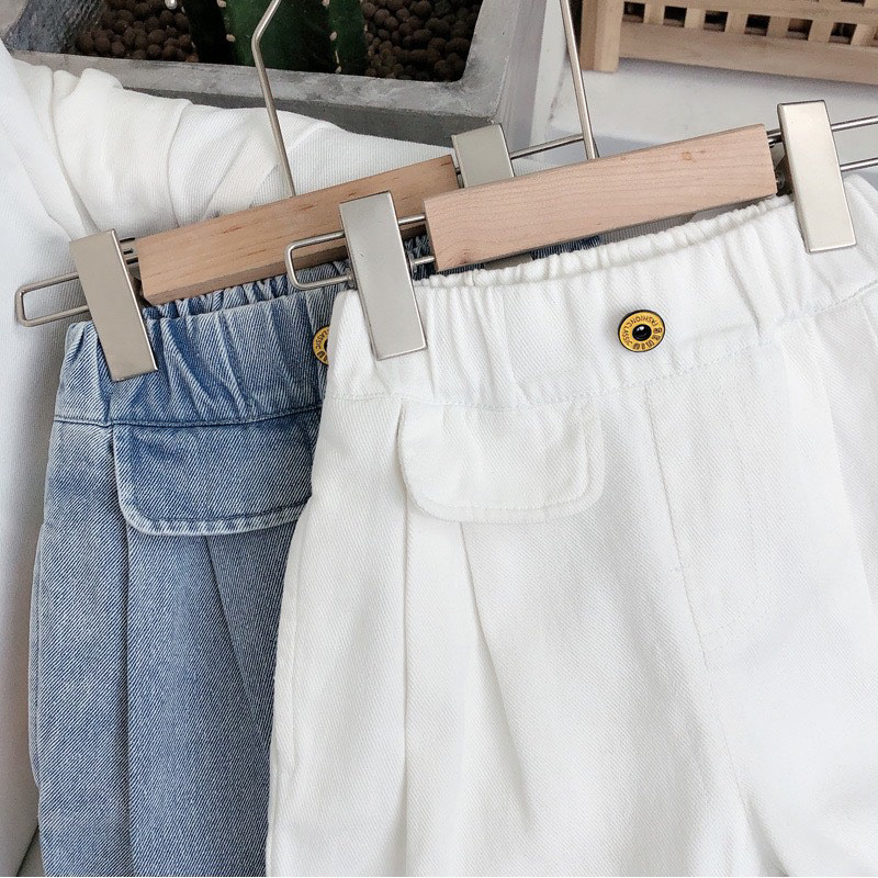 Quần jean đùi mềm cho bé trai bé gái