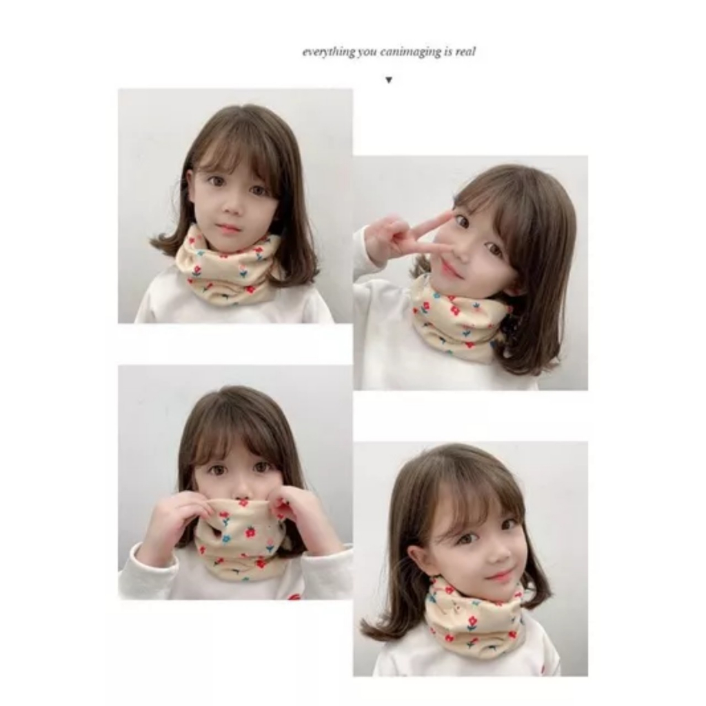 Khăn quàng cổ cho bé, khăn ống cotton nhiều hình dễ thương cho bé trai và bé gái
