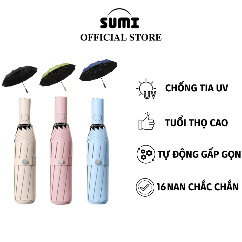 Ô Tự Động SUMI Cầm Tay Gấp Gọn Tiện Lợi Tự Động Đóng Mở 2 Chiều