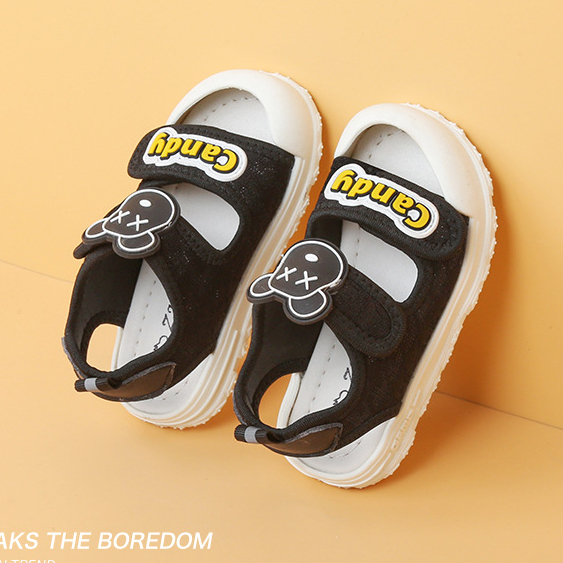 Dép sandal Gấu candy cho bé trai bé gái chống trơn trượt mũi cao đế mềm sz22-26 Giày của bé 365