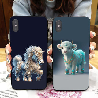 Ốp lưng Iphone X / ip Xs / ip Xs max in hình 12 con giáp siêu cute