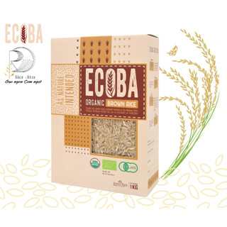 Gạo lứt hữu cơ ecoba - kim mễ - cơm ngon mềm dẻo, dành cho người ăn kiêng