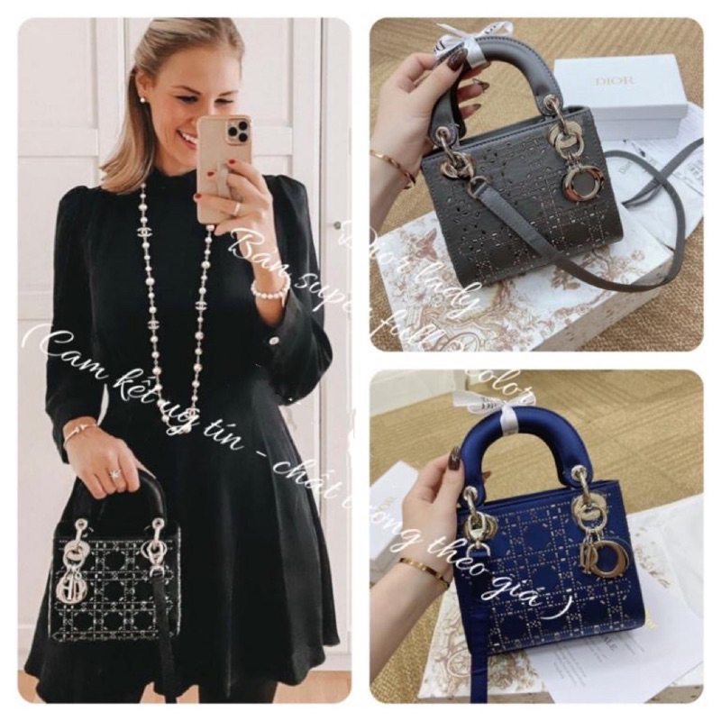 ✅Túi CD LADY NẠM KIM SA - Size 18cm [Fullbox NC]
