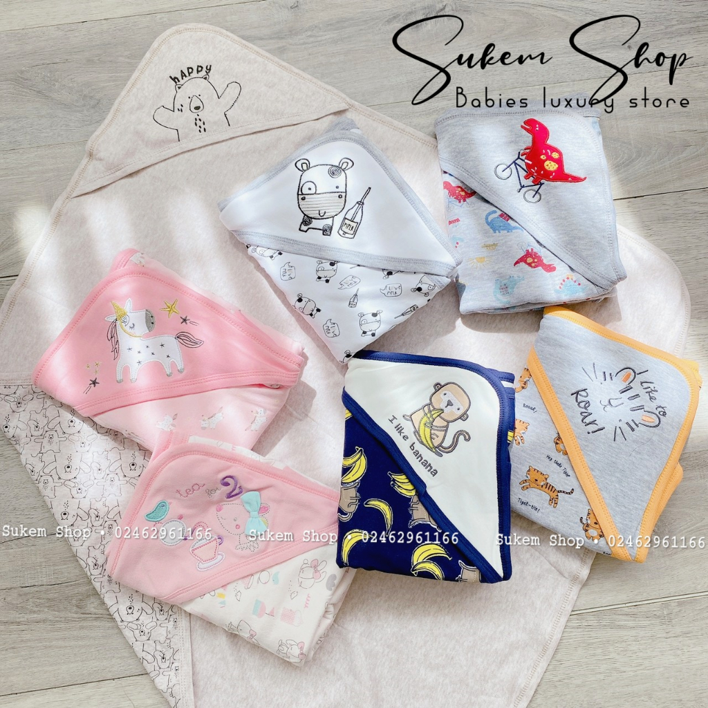 Ủ choàng cotton Little Duck
