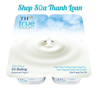  {GIAO HỎA TỐC} Lốc 4 Hộp Sữa Chua Ăn TH True Milk 100g. 