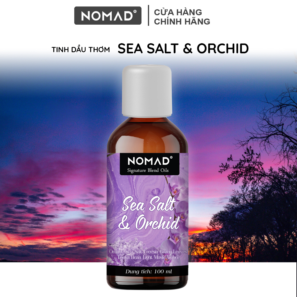 Tinh Dầu Thơm Nomad Mùi Muối Biển & Phong Lan Signature Blend Oils - Sea Salt & Orchid